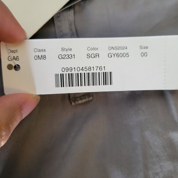 NEW J. Crew Chino Gray Cotton Blend 4in Shorts Style G2331 Size 00 - Picture 12 of 15